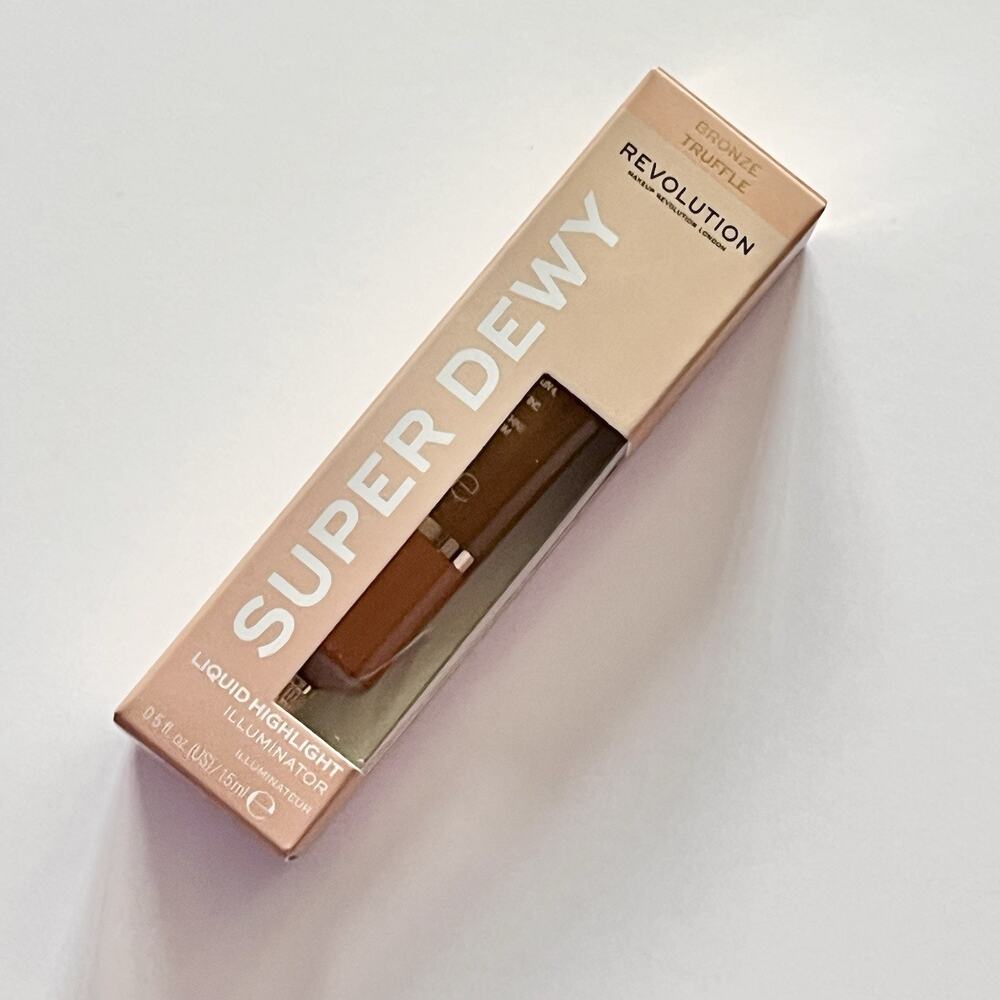 Revolution Super Dewy Cream Gel Highlighter Bronze Truffle Radiant Glow Summer